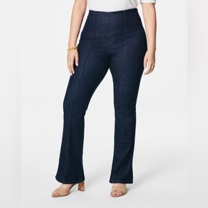 SPANX Zero Waistband Micro Flare Jeans (Raw Indigo)